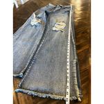 Vibrant  Distressed Flare Jeans Women 5/26 Boho Western Cowgirl Aztec Fringe Photo 6
