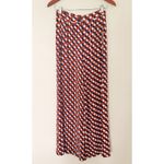 Corey Lynn Calter Flowy Pleated Pants Bold Print Wide Leg Rayon Trousers Sz XS Brown Photo 2