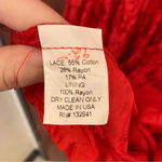 Amanda Uprichard Red Lace Sleeveless Dress Silk Size Small Photo 6