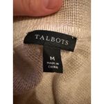 Talbots Wool Blend Blazer Women's Medium Beige Knit Office Casual Layered Photo 4