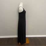 Vintage Y2K Byer Too Dress Maxi Floral Square High Neck Spaghetti Straps Black Size M Photo 6