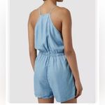 Topshop Chambray Deep V-Neck Romper 4 Photo 1