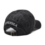 Black American Flag USA Baseball Cap - Tactical Army Cotton Casual Hat Photo 2