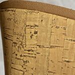 Skechers   WO 8.5 Tan and Black Slide Sandals with Geometric PatternWoven straps Photo 8