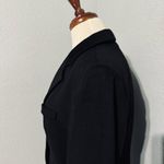 Max Mara Black Single Breasted Lapel Collar 100% Virgin Wool Blazer Sz 8 Italy Photo 6