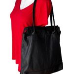 Banana Republic  Leighton Black Leather Tote Shoulder Bag Photo 2