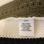 Derek Lam  Cream, Black, and Green Striped Turtleneck Sweater Size M Photo 6