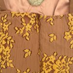 Majorelle NWT Revolve  Lace Floral Brinkley Gold Pink Mini Dress in Size Large Photo 6