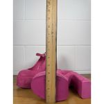 Steve Madden  Elyssa Pink Suede Platform Heels Mary Jane Size 7M Photo 14