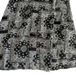 The Kooples Black & White V-Neck Bandana Print Long Sleeve Dress Women’s Size 0 Photo 6