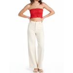 Hill House Scallop Lace June Nap Top, Poppy Red, XS Photo 2