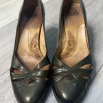 Soft Gabriela dark green learner‎ pump round toe medium heel size 9.5 Photo 0