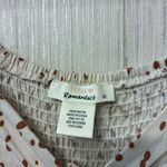 Urban Romantics  L Long Sleeve Peasant Top Cottagecore Milkmaid Blouse Spotted Photo 3