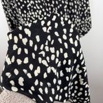 Hayden  Womens‎ Black Leopard Asymmetrical Flounce Hem Dress Sz L Oversized Flowy Photo 6