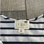 LA Hearts  Blue and White Striped Tank Top Size Medium. Photo 6