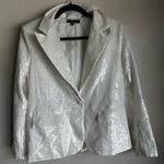 Shop Priceless Dazzling White Sequin Blazer Photo 2