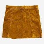 Brandy Melville  Caramel Tan Corduroy Mini Skirt Photo 0