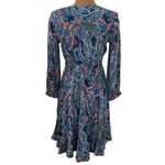 Anthropologie  Maeve maplewood oriental paisley print ruffled midi dress size XS Photo 2