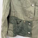 Oilily Olive Green Military Utility Jacket EU 40 Cotton Floral Lined Vintage Y2K Size 8 Photo 2