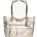 Coach  Poppy Tattersall Signature Plaid Tote Photo 0