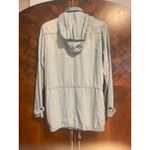 Rails  Petra Utility Jacket Anorak Hidden Hood Chambray Size Medium M GORP CASUAL Photo 4