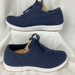 Apex Ellen Women's Pink Casual Lace Up Canvas Sneaker Size 8 No Original Insole Blue Photo 1