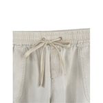 Soho Street Linen Blend Drawstring Shorts Casual Comfy Everyday Womens Medium Tan Photo 7