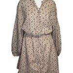 Joie  light pink floral long sleeve peasant dress size S Photo 0