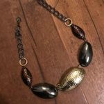 Abstract metal shell chain choker necklace Photo 1