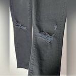 MOTHER NWT Looker Ankle Frey Distressed Black 5 Pocket Denim Jeans Size 24 Gray Photo 3