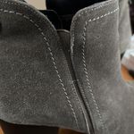 Diba True Diba Women's Size 9.5 Grey Suede Leather Upper Booties Zip Ankle Boots 3" Heel Photo 8