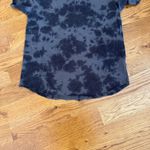 Rag and Bone  Tie-Dye Linen-Cotton Tee – Raw Hem, Washed Black/Charcoal – Size M Photo 9