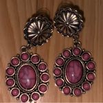 Elegant Pink and Silver Dangle Earrings Photo 1