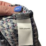 Maurice's Stylish Blue, Red and White Wrap Blouse with zipper pocket accents. Photo 7