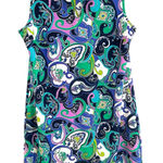 Jude Conally Women’s Allison Paisley Blue Stretch Golf Pickleball‎ Dress Medium Photo 0