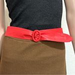 Vintage Rayman/Ridless Red Soft Genuine Leather Women’s Dress Belt Size L Photo 1