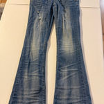 Superdry  Blue Flared Distressed 28x32 Angelina Jeans Women’s Photo 0