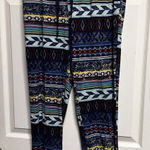 Style & Co 023-019 Women boho style lounge pants size L Large Blue Drawstring Sleep Pj Photo 0