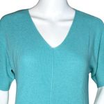 Talbots Sweater Womens Small Blue Short Sleeve Lightweight Knit Basic Minimalist Photo 4