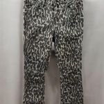 Paige Rosie HW Women’s Poppy Leopard Slim Crop Flare High Rise Jeans Photo 1