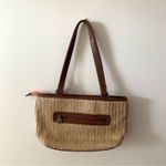 Sakroots  Straw Bag Handbag Purse Floral Print Butterfly Appliqué Peace Dangle Photo 2