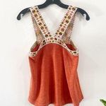Madewell  | Embroidered  Sweater Knit Tank in Burnt Orange Size XS Photo 0