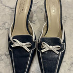 Coach  Women's Dark Blue and Cream Mules SZ 9B Photo 0