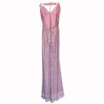 NWT Long V Neck Mermaid Glitter Formal Dresses Evening Gowns with Slit Photo 3
