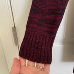 Iz Byer iZ‎ Byer women’s maroon thick knit cowl neck zip sweater XS Photo 3