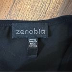 Zenobia embellished black tank top, plus size XXXL (3X) Photo 5