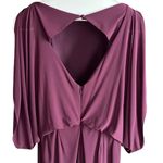 Jessica Simpson ~ Purple Jersey Blouson Split Dolman Open Back Dre… Photo 9