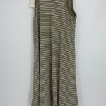 A New Day GREEN WHITE STRIPED TANK DRESS SMALL Photo 1