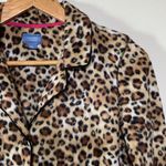 Simply Vera, Vera Wang Simply Vera Vera Wang Leopard Print Fleece Button Down Pajama Top Size S Photo 1