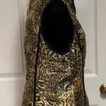 Live a Little animal pattern puffy vest. large. Photo 1
